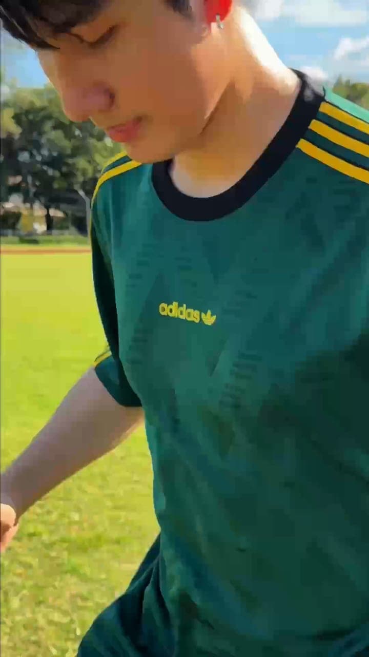 Adidas Originals football content: jerseys on the pitch
